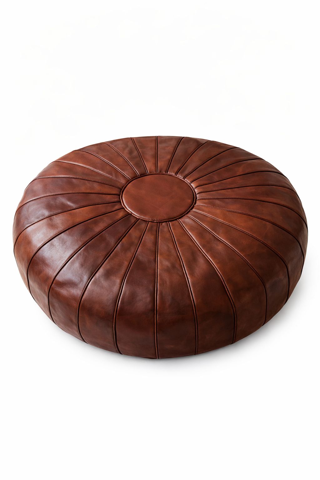 Authentic Moroccan Leather Pouf -GARAA- Handmade in Marrakech