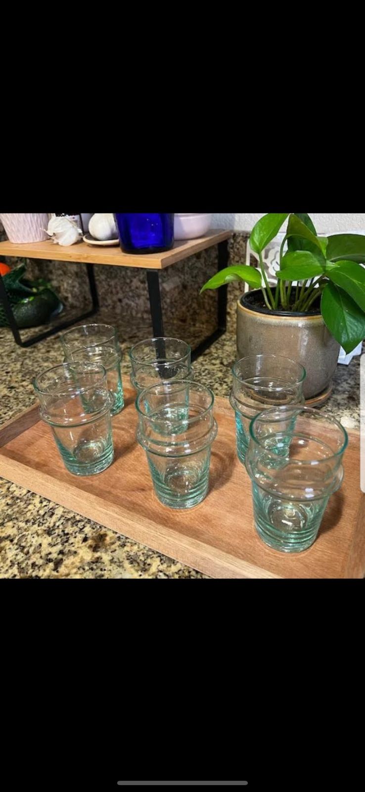 Moroccan Beldi Glass Set – Handmade Traditional Moroccan Tea Glasses