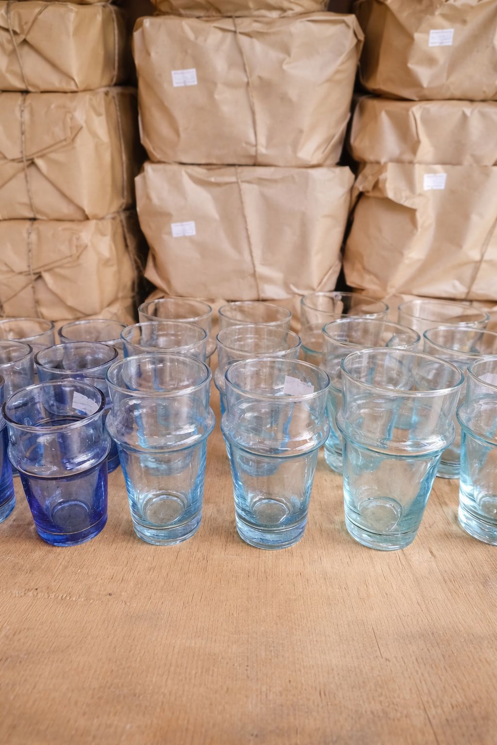 Moroccan Beldi Glass Set – Handmade Traditional Moroccan Tea Glasses