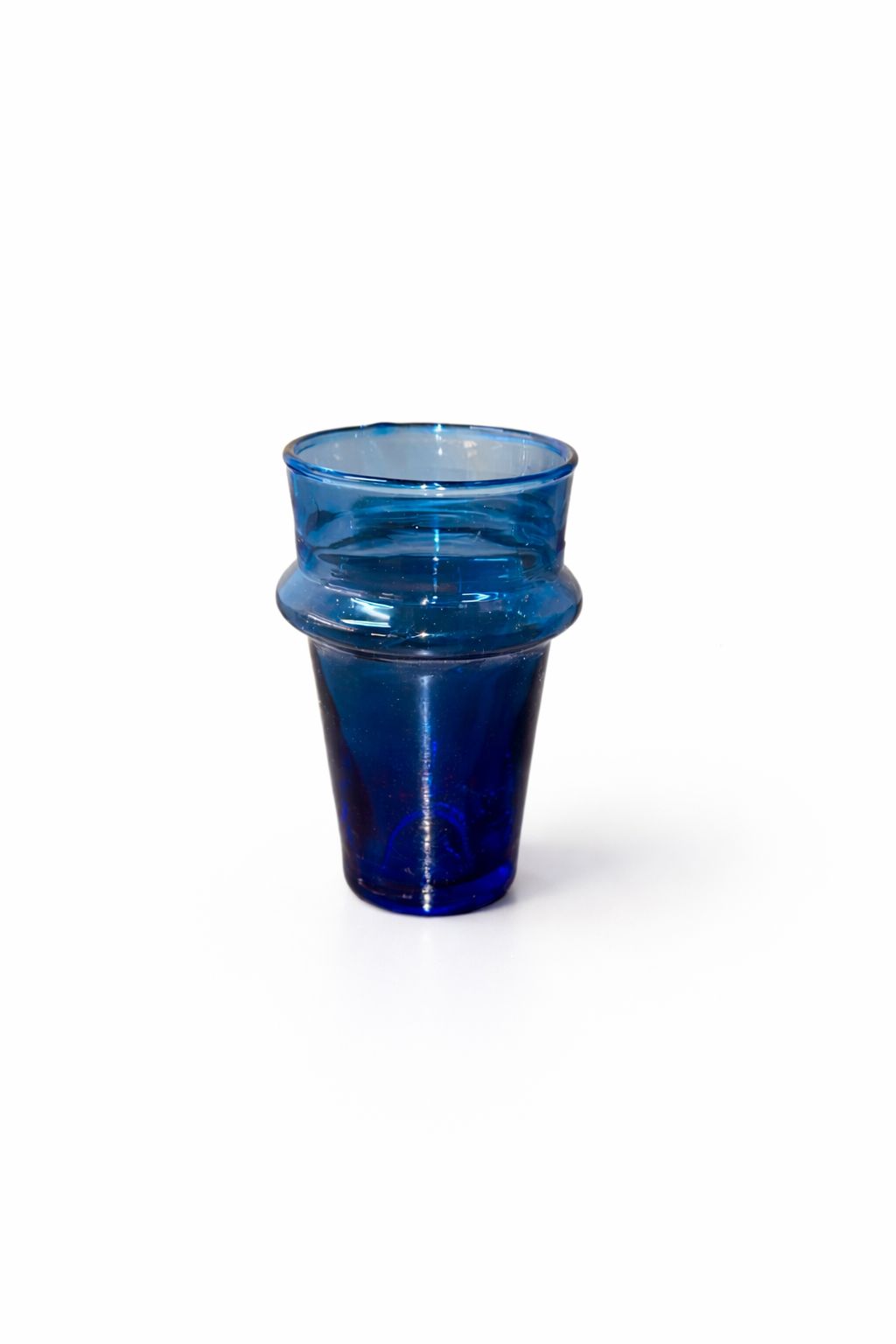 Moroccan Blue Beldi Glass Set – Handmade Traditional Moroccan Tea Glasses